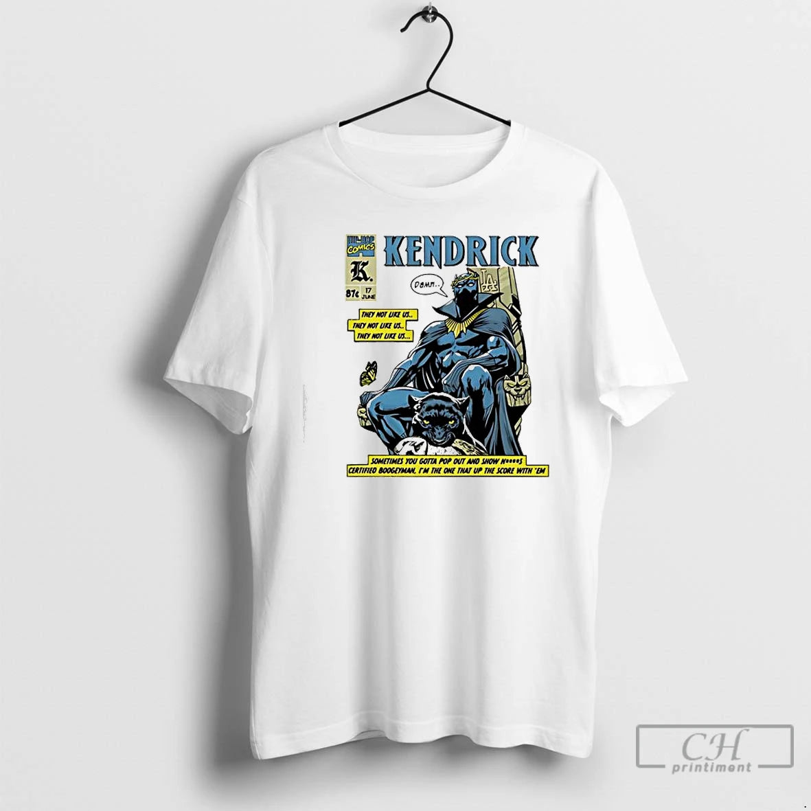 Classic Kendrick Lamar Black Panther They Not Like Us Graphic T-Shirts, Hoodie, Sweatshirt | PopFlextees.com