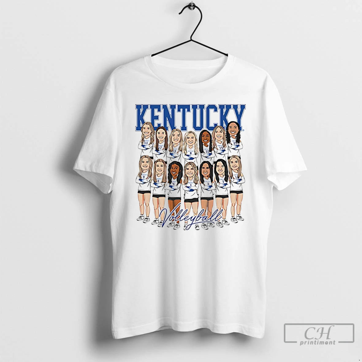 Classic Kentucky Womens Volleyball Ncaa Team Caricature 25 26 T-Shirts, Hoodie, Sweatshirt | PopFlextees.com