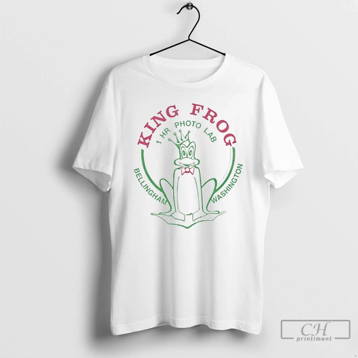 Classic King Frog 1 Hour Photo Lab Bellingham Washington T-Shirts, Hoodie, Sweatshirt | PopFlextees.com