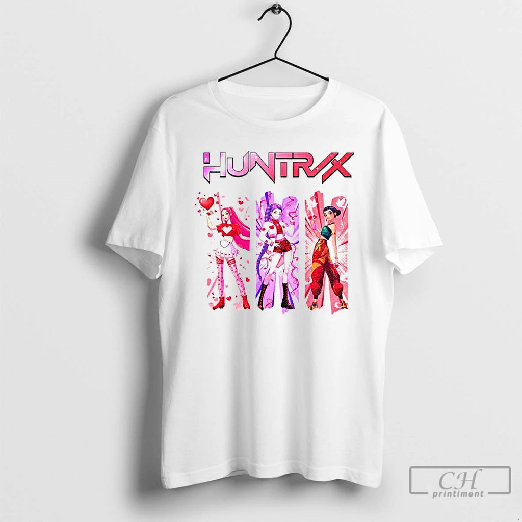 Classic Kpop Huntrix Valentine K Pop Demon Hunters Happy Valentine T-Shirts, Hoodie, Sweatshirt | PopFlextees.com