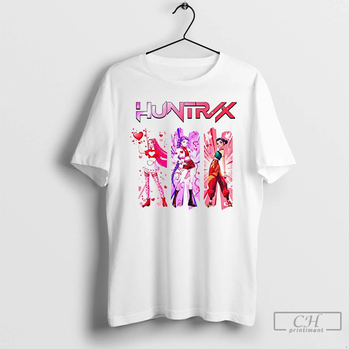Classic Kpop Huntrix Valentine K Pop Demon Hunters Happy Valentine T-Shirts, Hoodie, Sweatshirt | PopFlextees.com