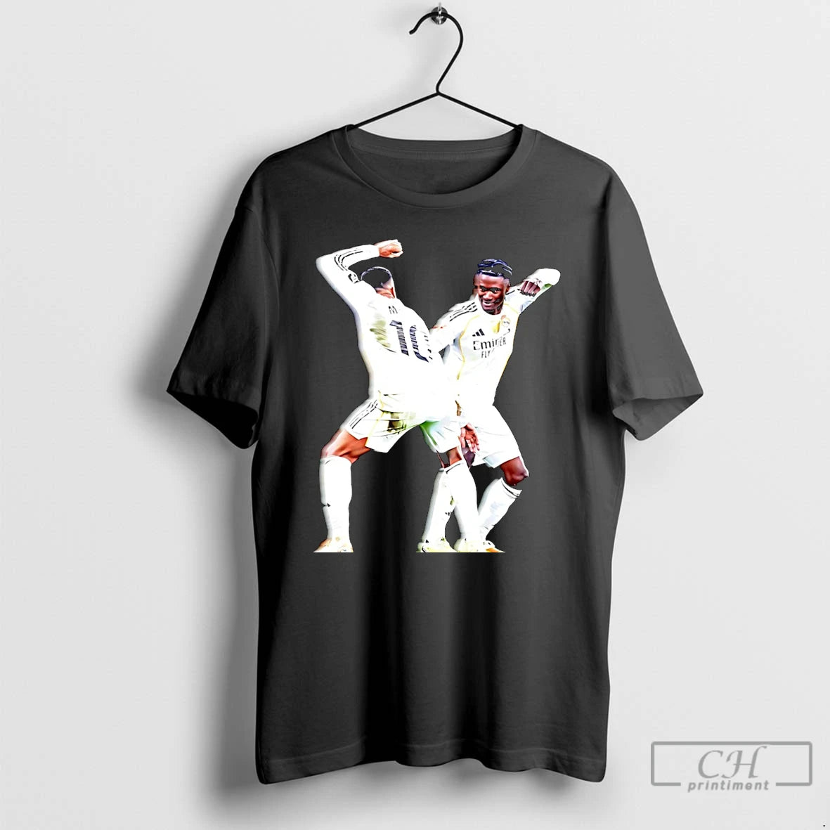 Classic Kylian Mbappe And Eduardo Camavinga Real Madrid 2025 Graphic Christmas T-Shirts, Hoodie, Sweatshirt | PopFlextees.com