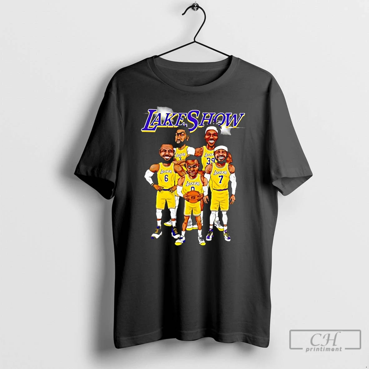 Classic Lakeshow Los Angeles Lakers Team Players Cartoon T-Shirts, Hoodie, Sweatshirt | PopFlextees.com