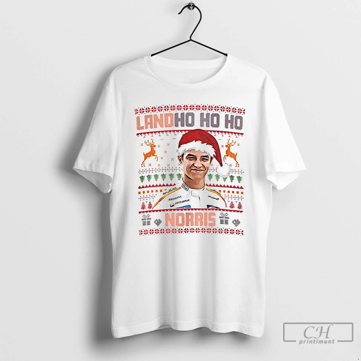 Classic Landho Ho Ho Norris Christmas Funny F1 Inspired T-Shirts, Hoodie, Sweatshirt | PopFlextees.com