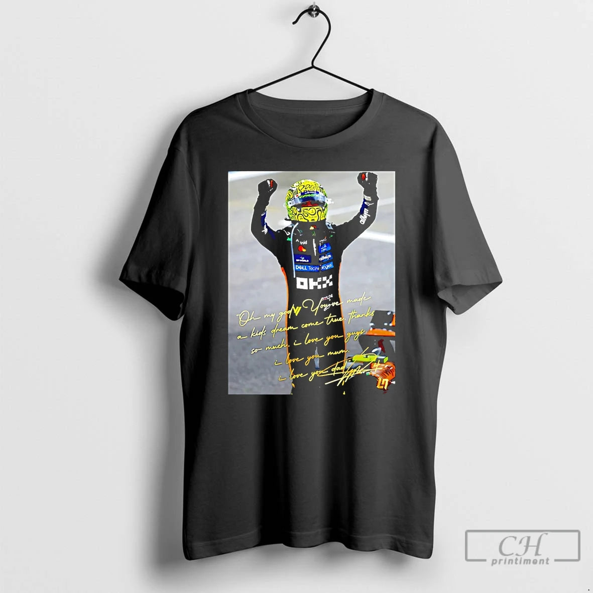 Classic Landos Radio Message As He Became World Drivers Champion Will Never Be Forgotten T-Shirts, Hoodie, Sweatshirt