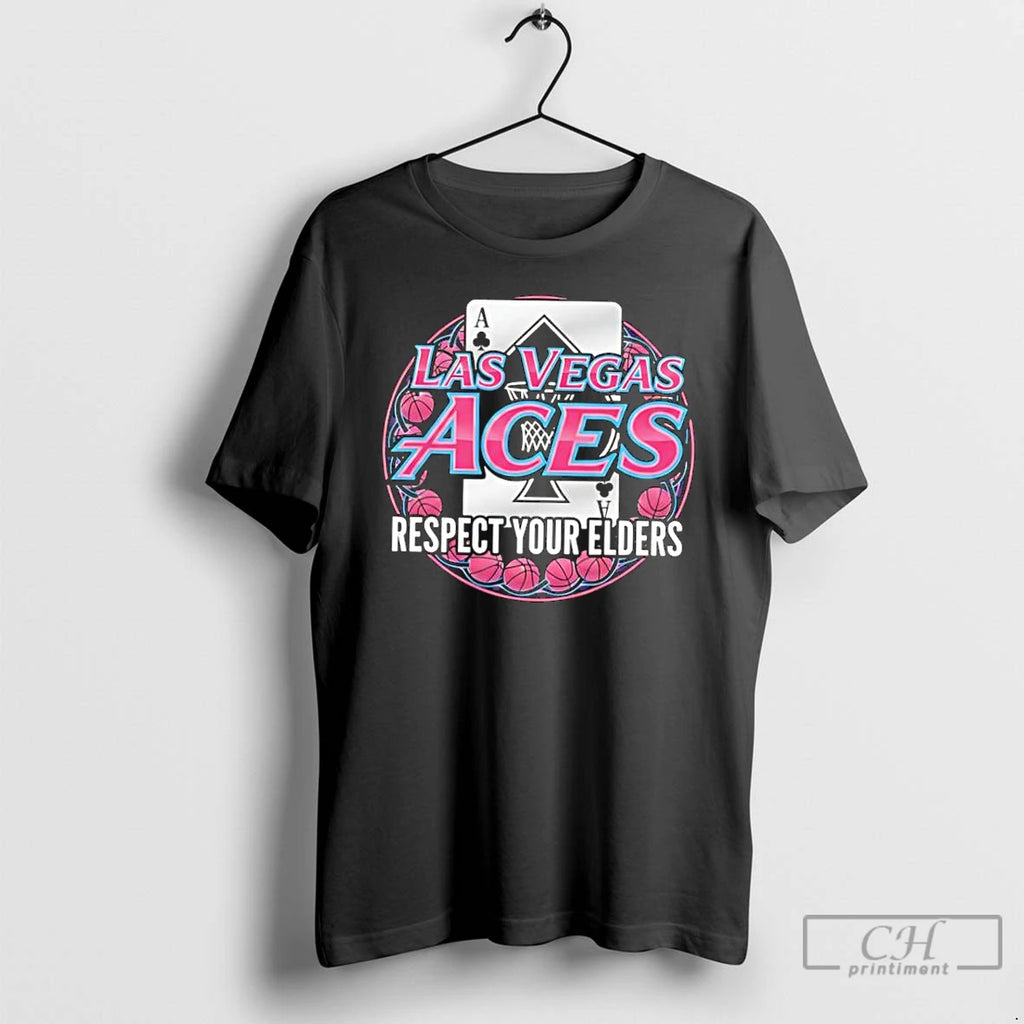 Classic Las Vegas Aces Respect Your Elders T-Shirts, Hoodie, Sweatshirt | PopFlextees.com