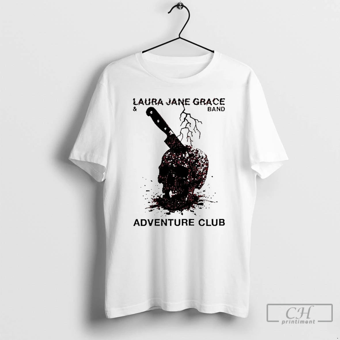 Classic Laura Jane Grace Chris Norris Adventure Club Skull Knife T-Shirts, Hoodie, Sweatshirt | PopFlextees.com