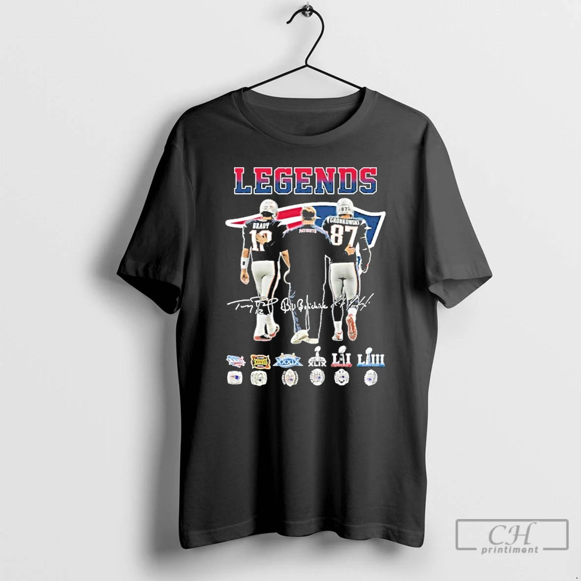 Classic Legends Brady Gronkowski Player Signature Logo T-Shirts, Hoodie, Sweatshirt | PopFlextees.com
