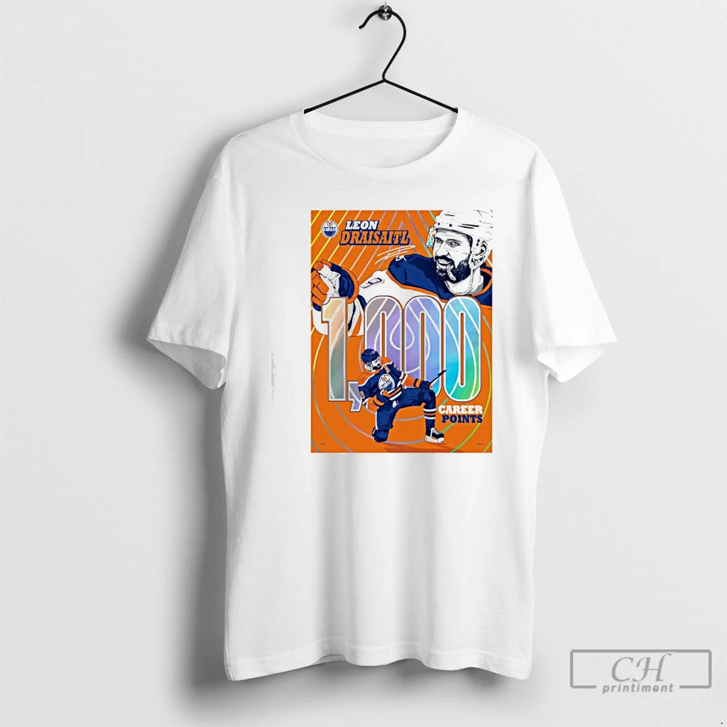 Classic Leon Draisaitl Edmonton 1000 Career Nhl Points Milestone T-Shirts, Hoodie, Sweatshirt