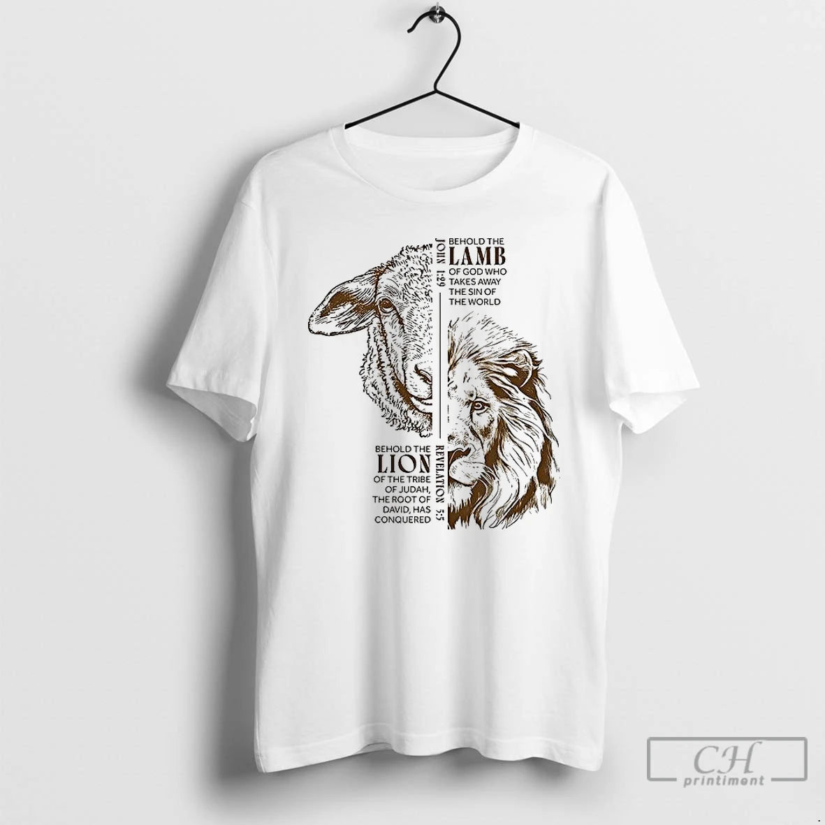 Classic Lion And Lamb Of God Who Takes Away The Sin Of The World T-Shirts, Hoodie, Sweatshirt | PopFlextees.com