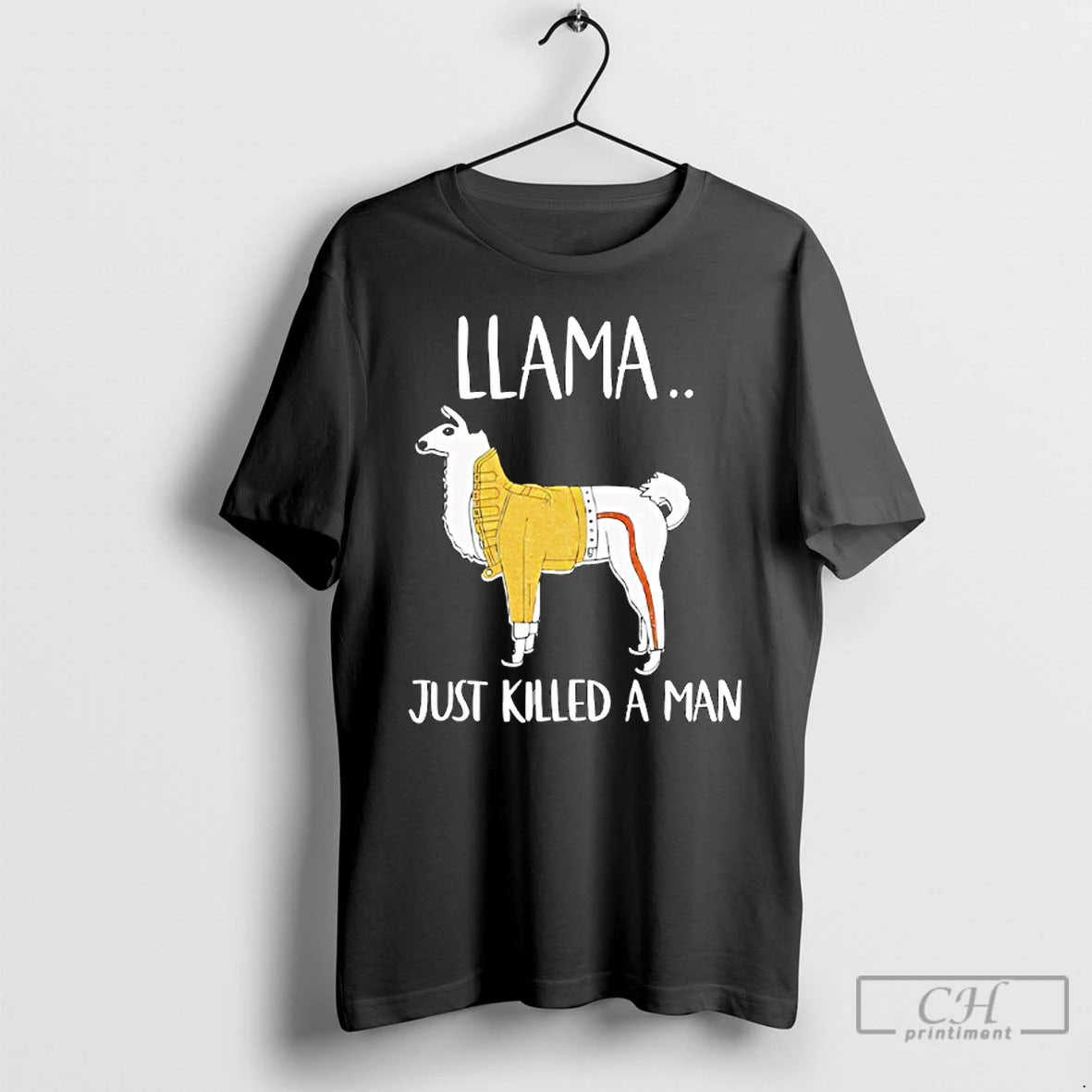 Classic Llama Just Killed A Man Funny T-Shirts, Hoodie, Sweatshirt | PopFlextees.com