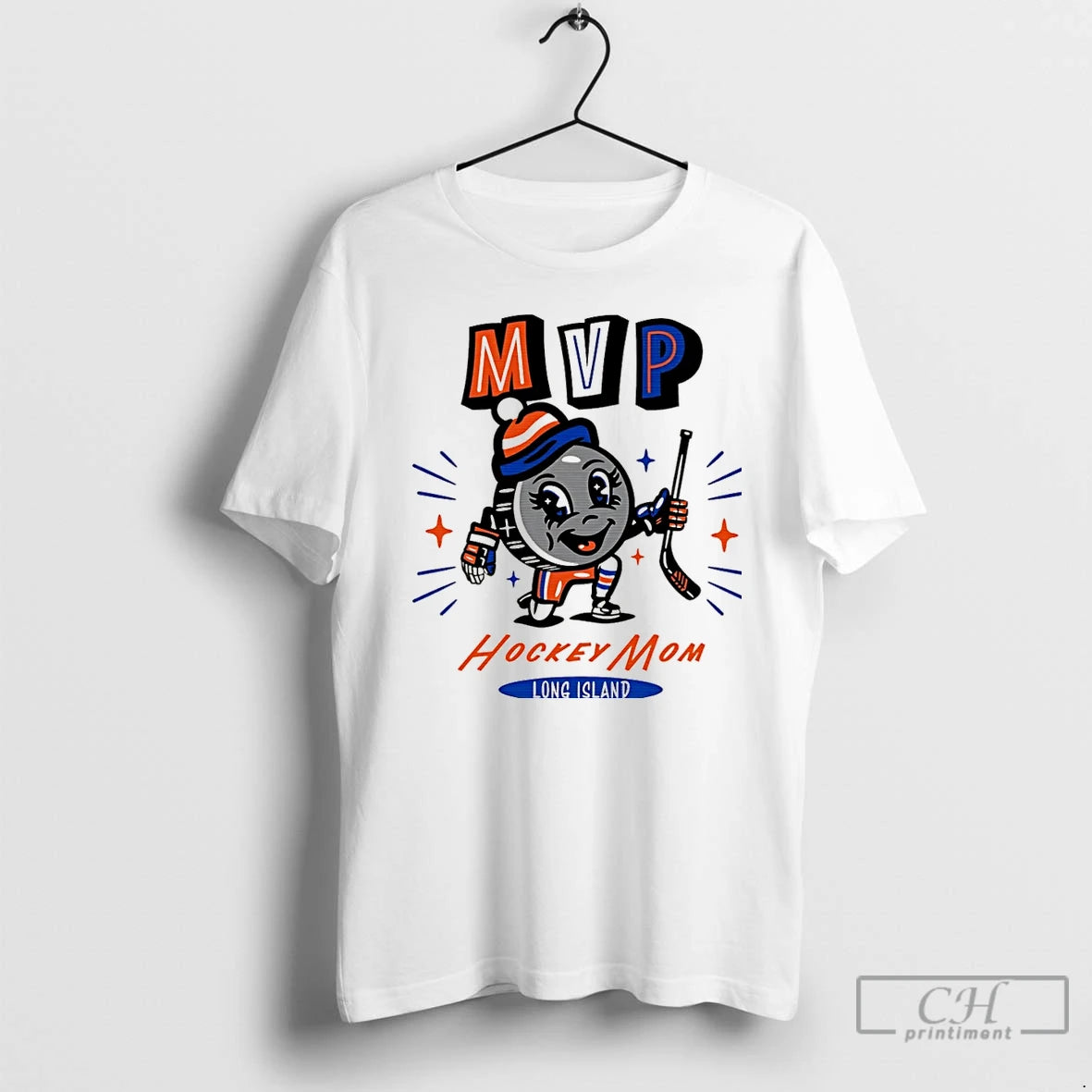 Classic Long Island Hockey Mom Mvp 2025 Cartoon Christmas T-Shirts, Hoodie, Sweatshirt | PopFlextees.com