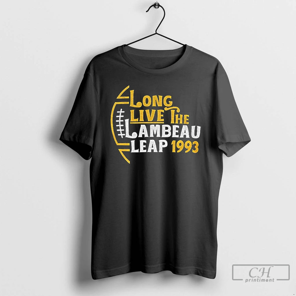 Classic Long Live The Lambeau Leap 1993 Green Bay Packers Christmas T-Shirts, Hoodie, Sweatshirt | PopFlextees.com