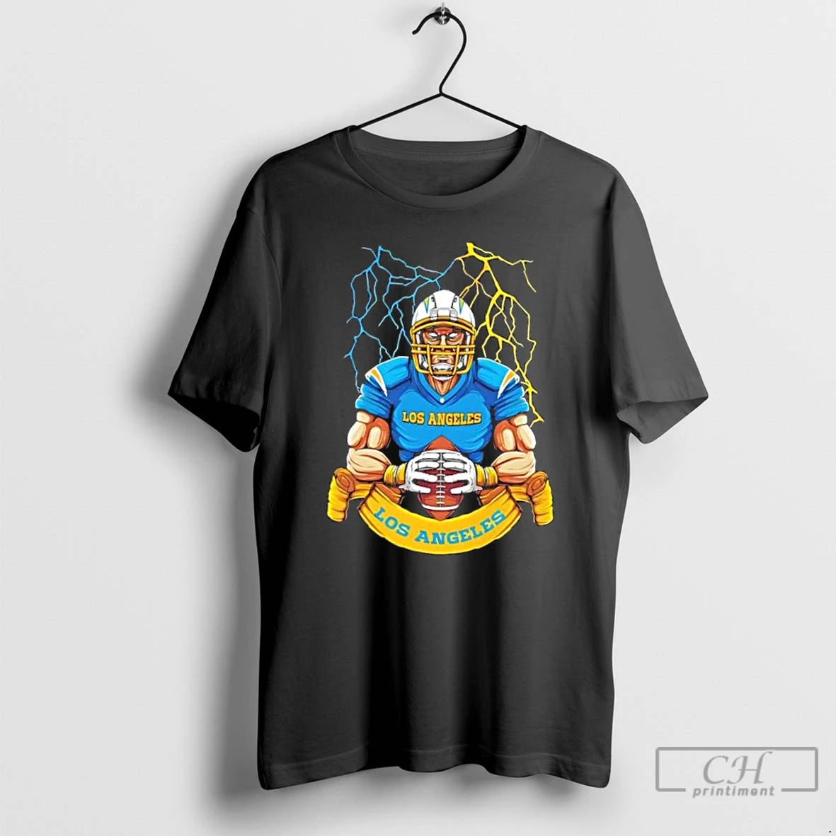 Classic Los Angeles Chargers Football Mascot Hug The Ball T-Shirts, Hoodie, Sweatshirt | PopFlextees.com