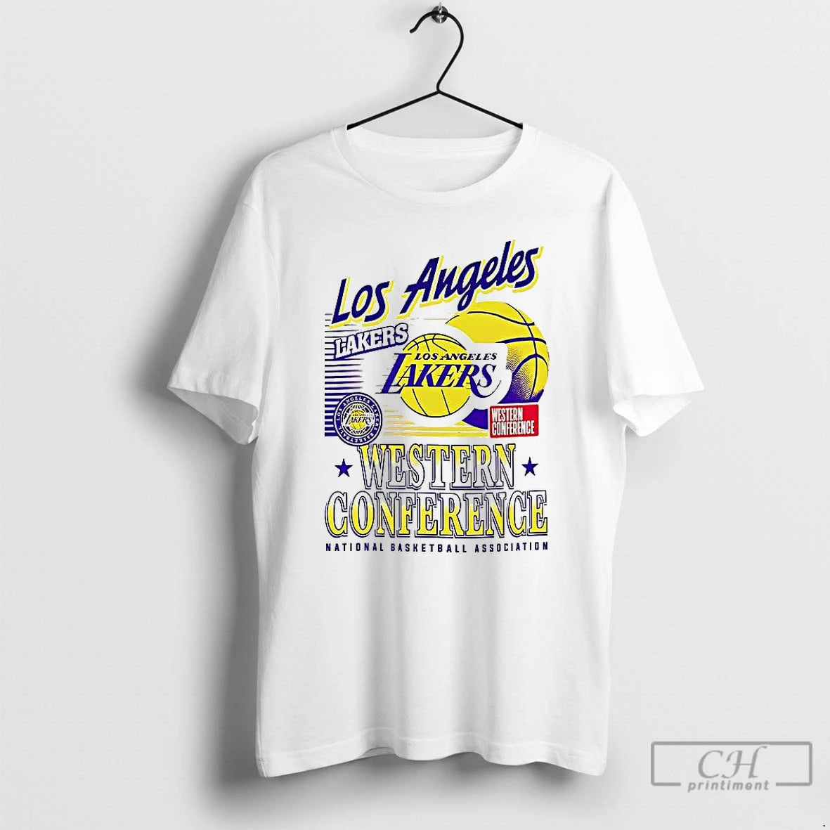 Classic Los Angeles Lakers Nba Western Conference Logo And Ball T-Shirts, Hoodie, Sweatshirt | PopFlextees.com