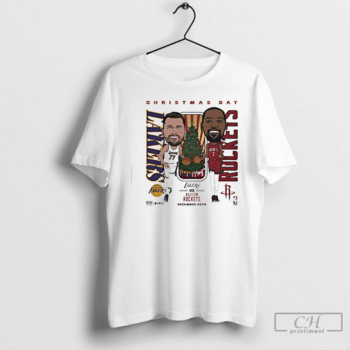 Classic Los Angeles Lakers Vs Houston Rockets 2025 Nba Christmas Day Match Up T Shirts Hoodie, Sweatshirt | PopFlextees.com