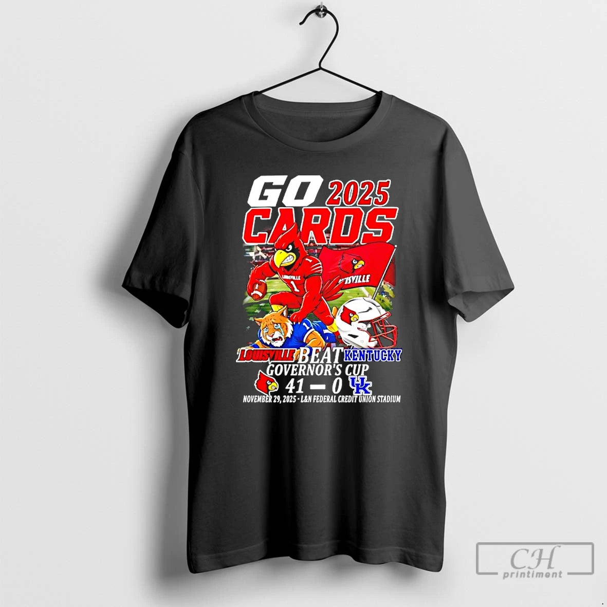 Classic Louisville Beat Kentucky Governors Cup Go Cards 2025 41 0 Score T-Shirts, Hoodie, Sweatshirt
