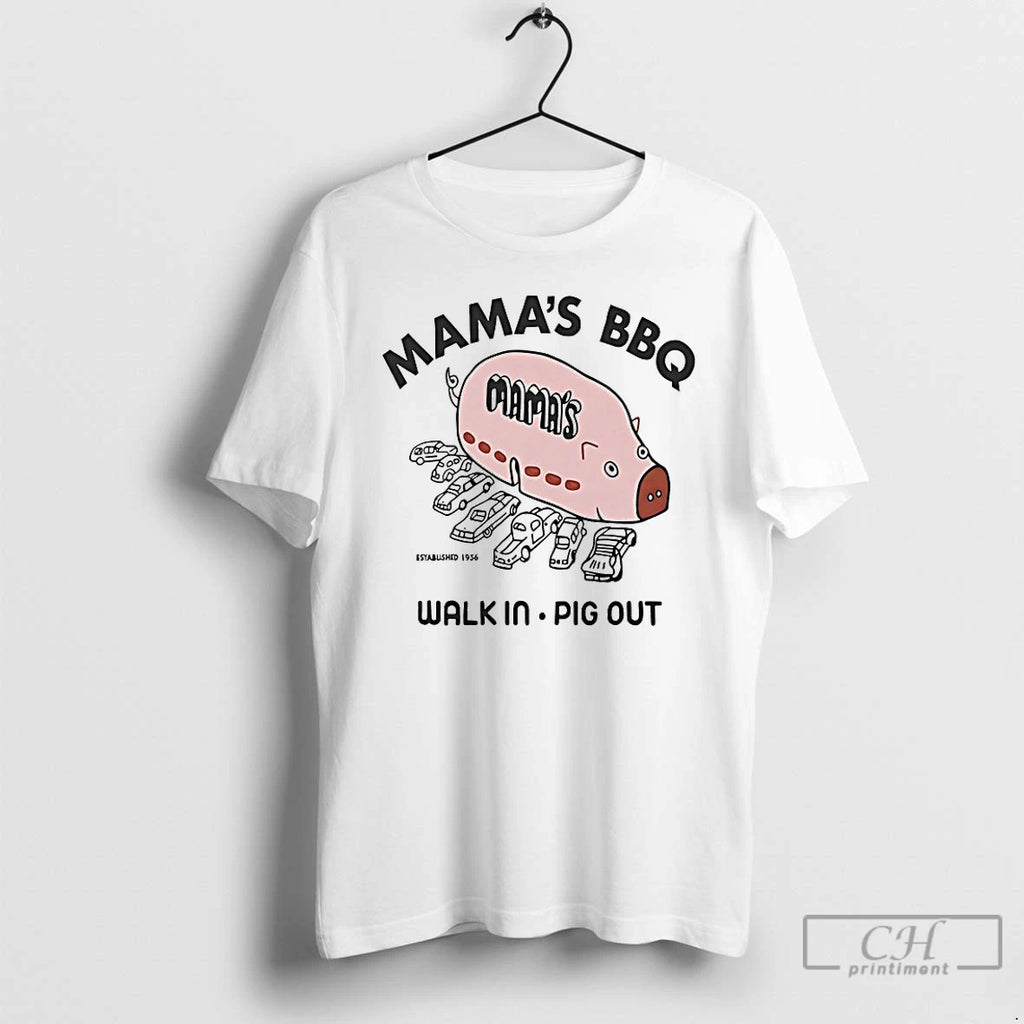 Classic Mamas Bbq Walk Pig Out T-Shirts, Hoodie, Sweatshirt