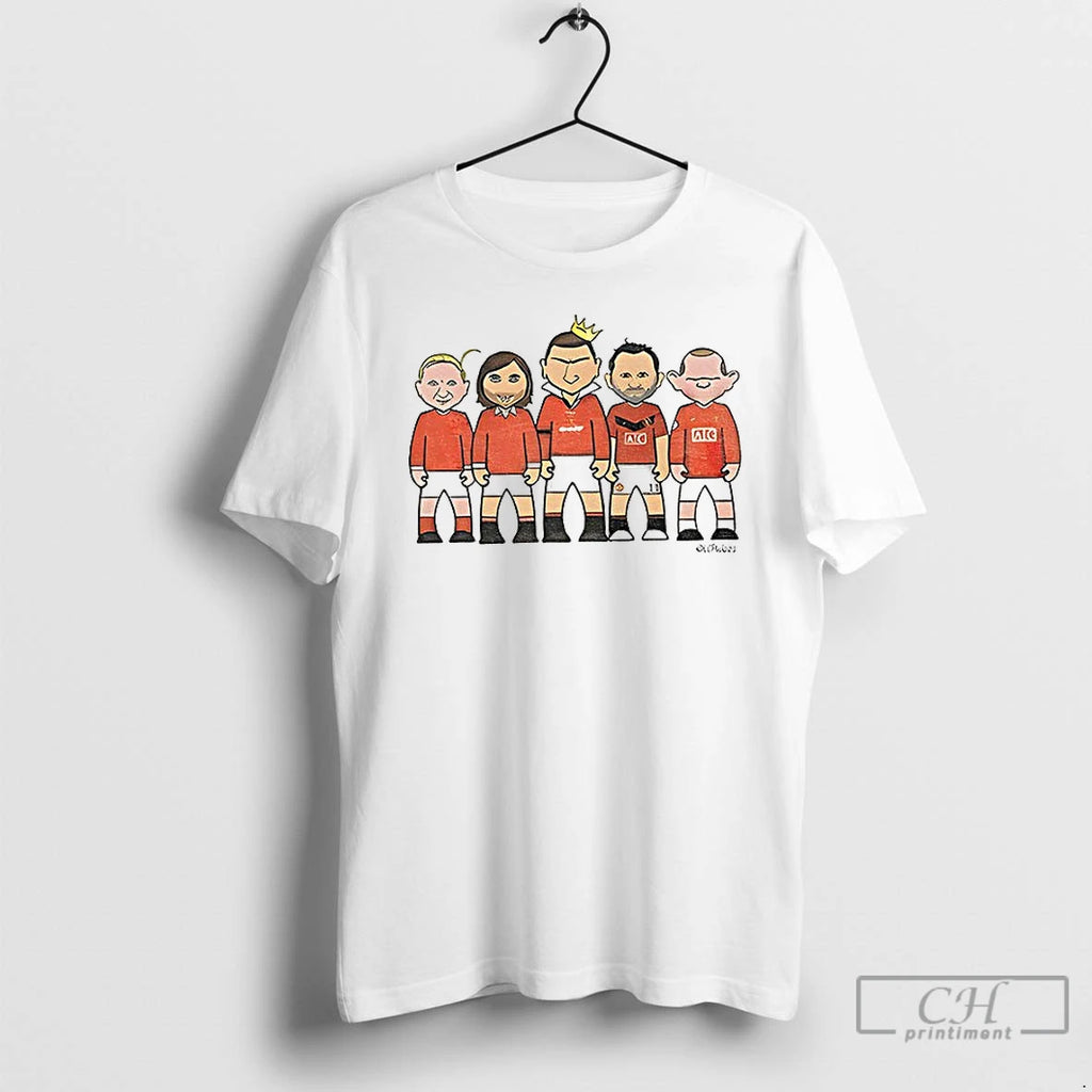 Classic Manchester Legends Caricature Football Fan T-Shirts, Hoodie, Sweatshirt | PopFlextees.com