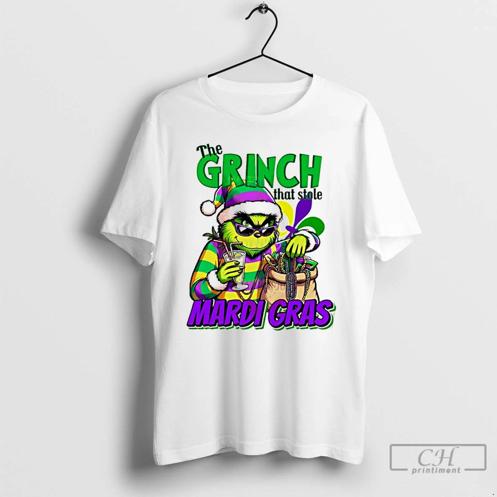 Classic Mardi Gras Grinch That Stole Mardi Gras T-Shirts, Hoodie, Sweatshirt | PopFlextees.com