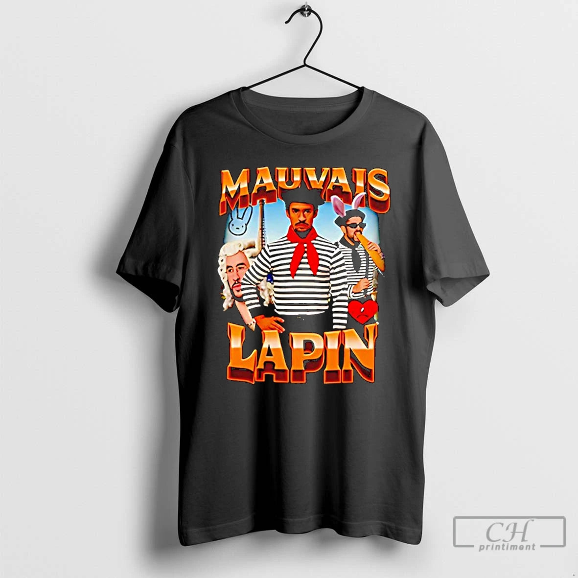 Classic Mauvais Lapin Character Graphic T-Shirts, Hoodie, Sweatshirt | PopFlextees.com