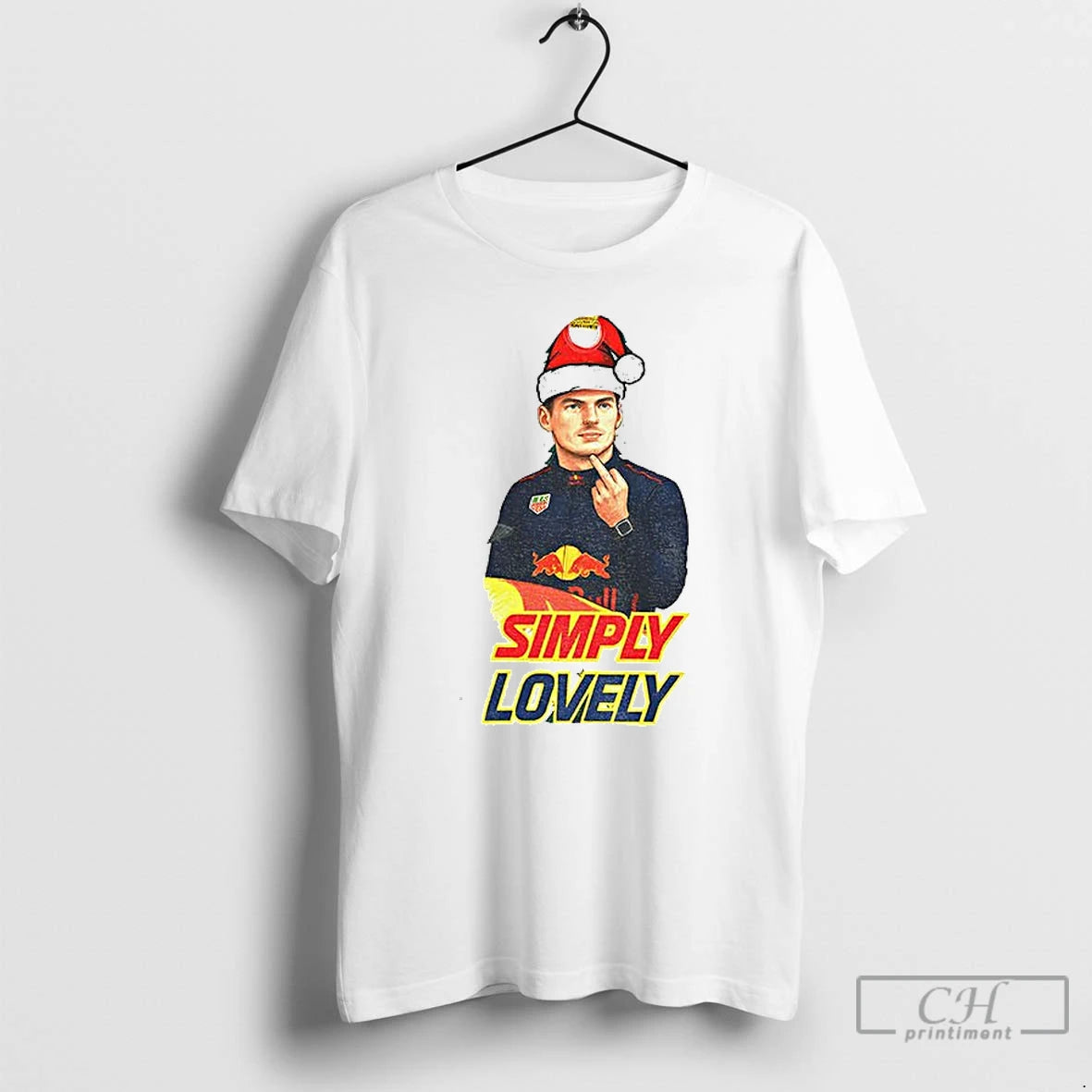 Classic Max Verstappen Middle Finger Christmas Simply Lovely T-Shirts, Hoodie, Sweatshirt | PopFlextees.com