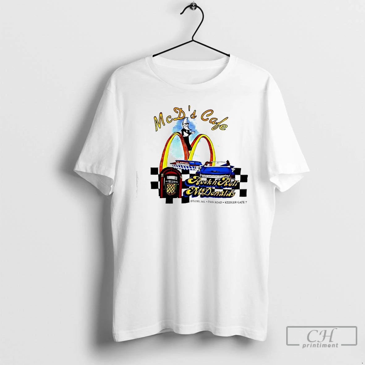 Classic Mcdonalds Cafe Rock N Roll Vintage T-Shirts, Hoodie, Sweatshirt | PopFlextees.com