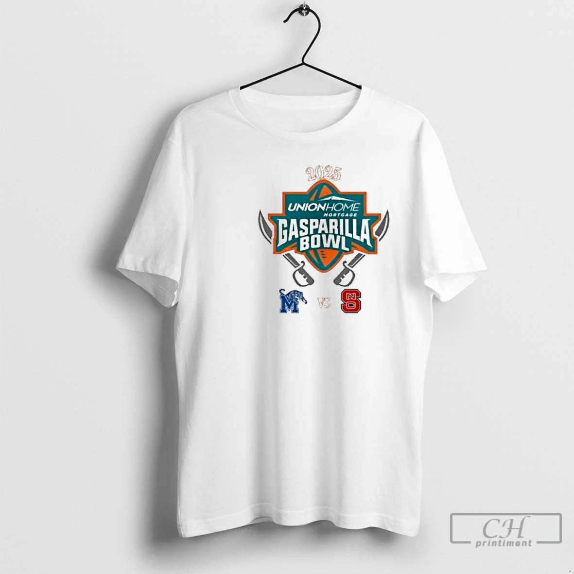 Classic Memphis Vs Nc State 2025 Union Home Mortgage Gasparilla Bowl Circle White T-Shirts, Hoodie, Sweatshirt