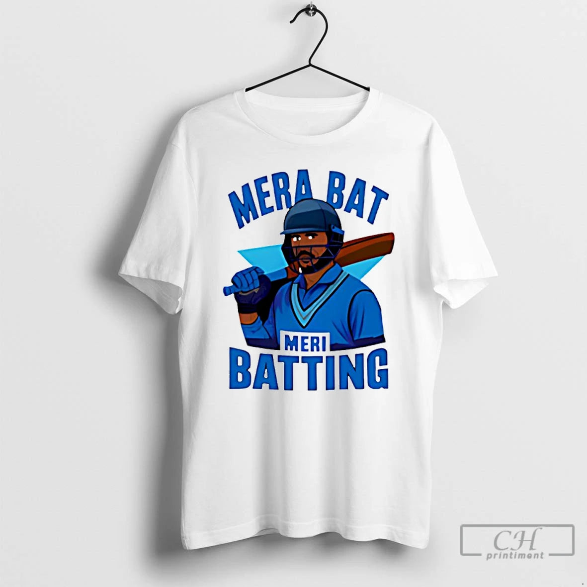 Classic Mera Bat Meri Batting Hindi Phrase In India For Cricket T-Shirts, Hoodie, Sweatshirt | PopFlextees.com