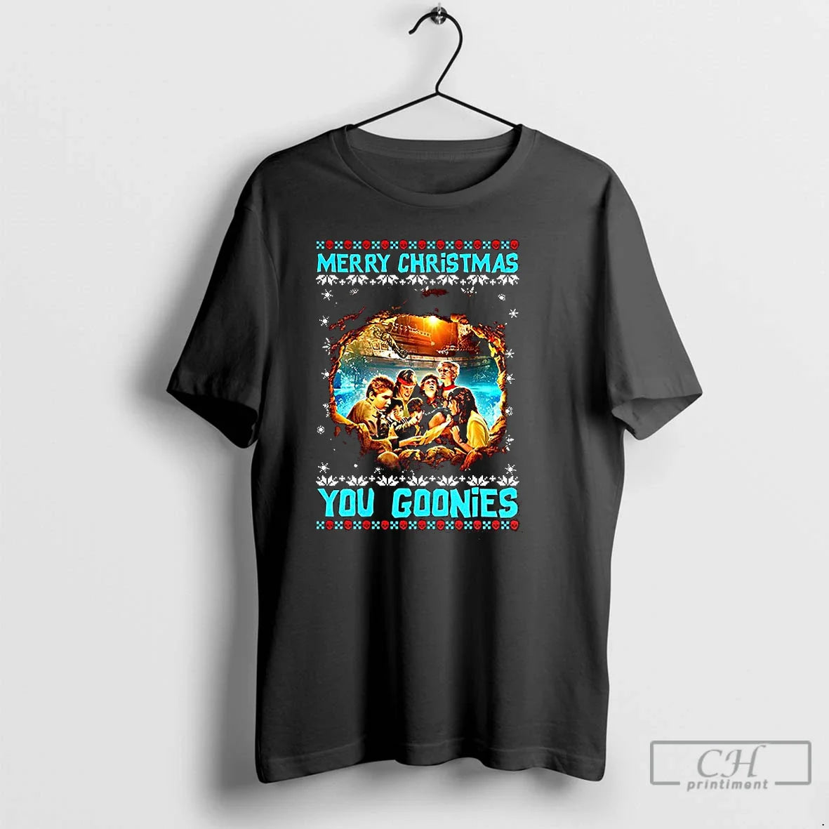 Classic Merry You Goonies Classic Adventure Ugly Xmas T-Shirts, Hoodie, Sweatshirt