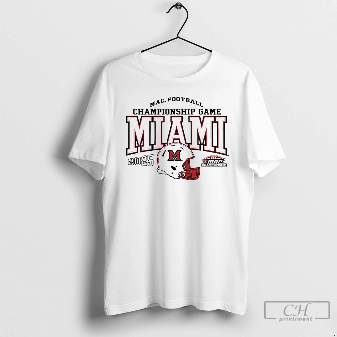 Classic Miami Redhawks 2025 Mac Football Championship Bound Helmet T-Shirts, Hoodie, Sweatshirt | PopFlextees.com