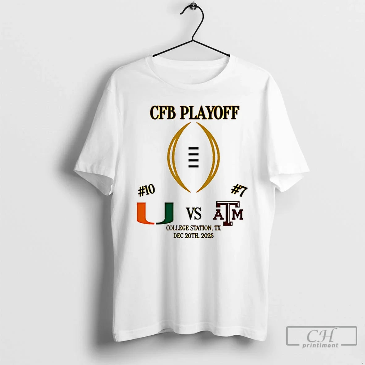 Classic Miami Vs Texas Am 2025 Cfp First Rd Playoff Game 2 T-Shirts, Hoodie, Sweatshirt