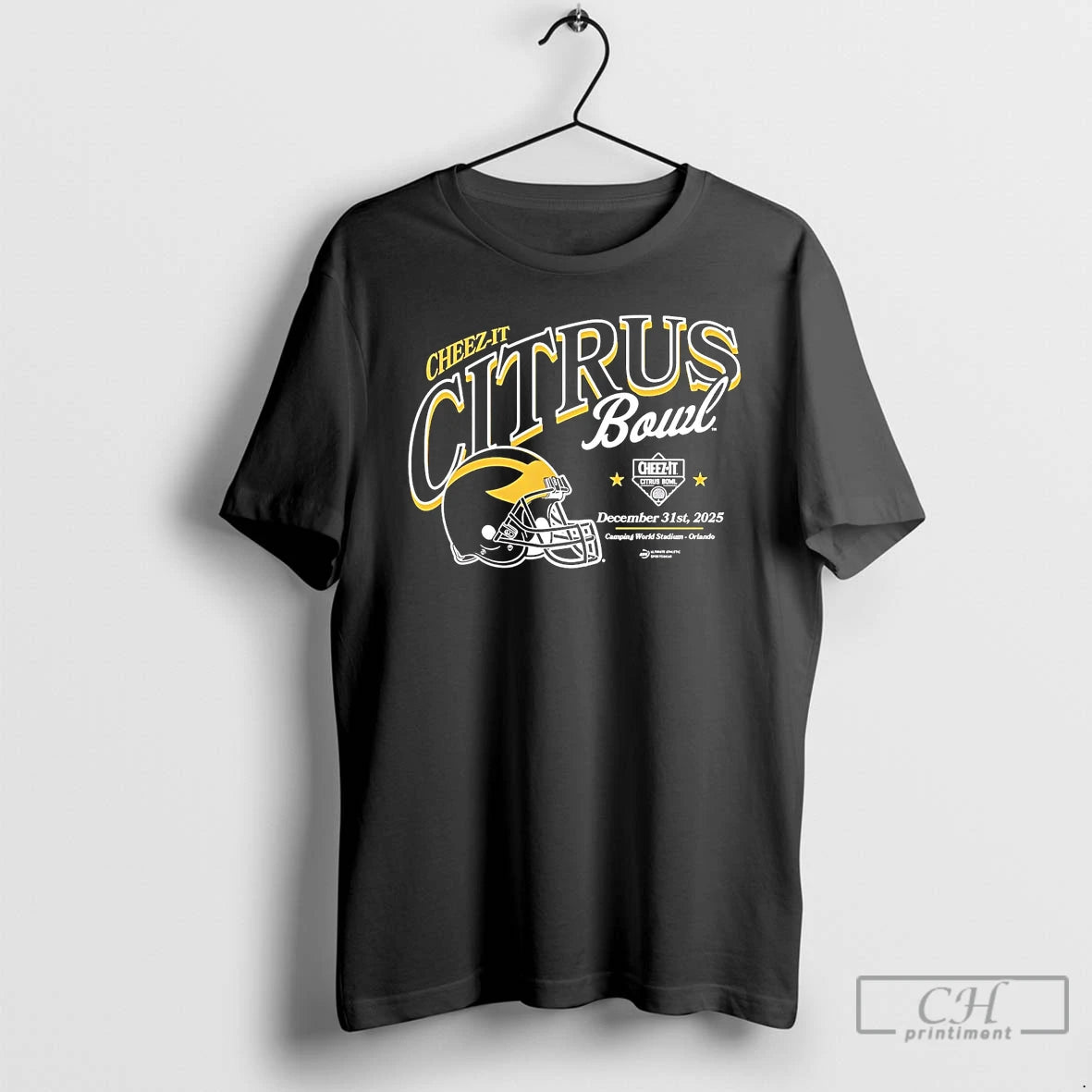 Classic Michigan Wolverines 2025 Cheez It Citrus Bowl Helmet T-Shirts, Hoodie, Sweatshirt | PopFlextees.com