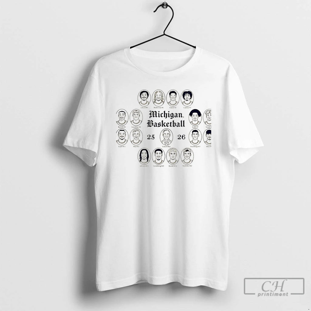 Classic Michigan Wolverines Basketball Team Composite 25 26 Triblend Christmas T-Shirts, Hoodie, Sweatshirt | PopFlextees.com