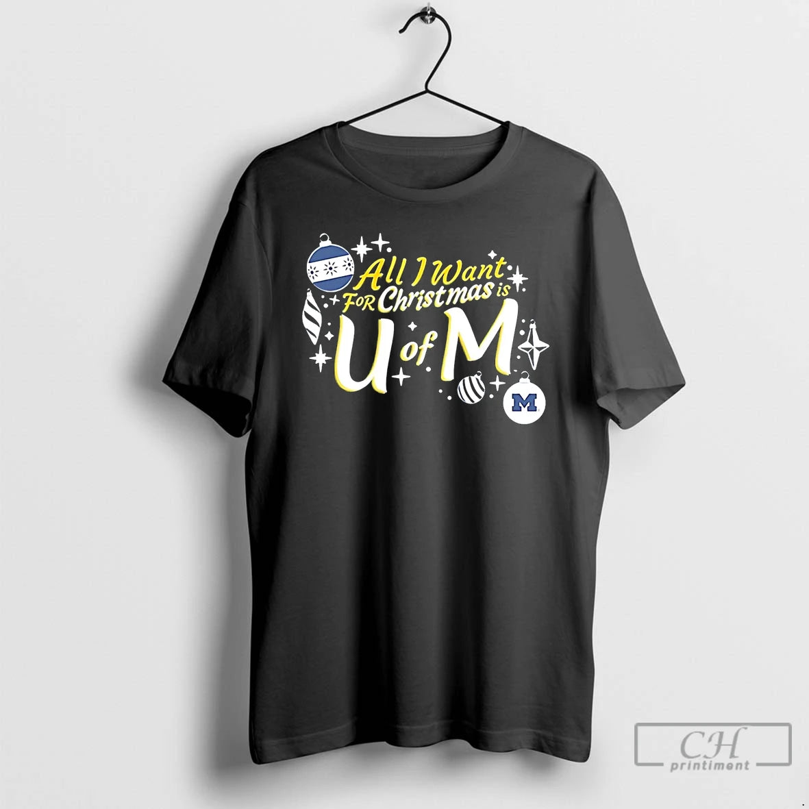 Classic Michigan Wolverines All I Want For Christmas Is U Of M T Shirts Sweater Hoodie, Sweatshirt | PopFlextees.com