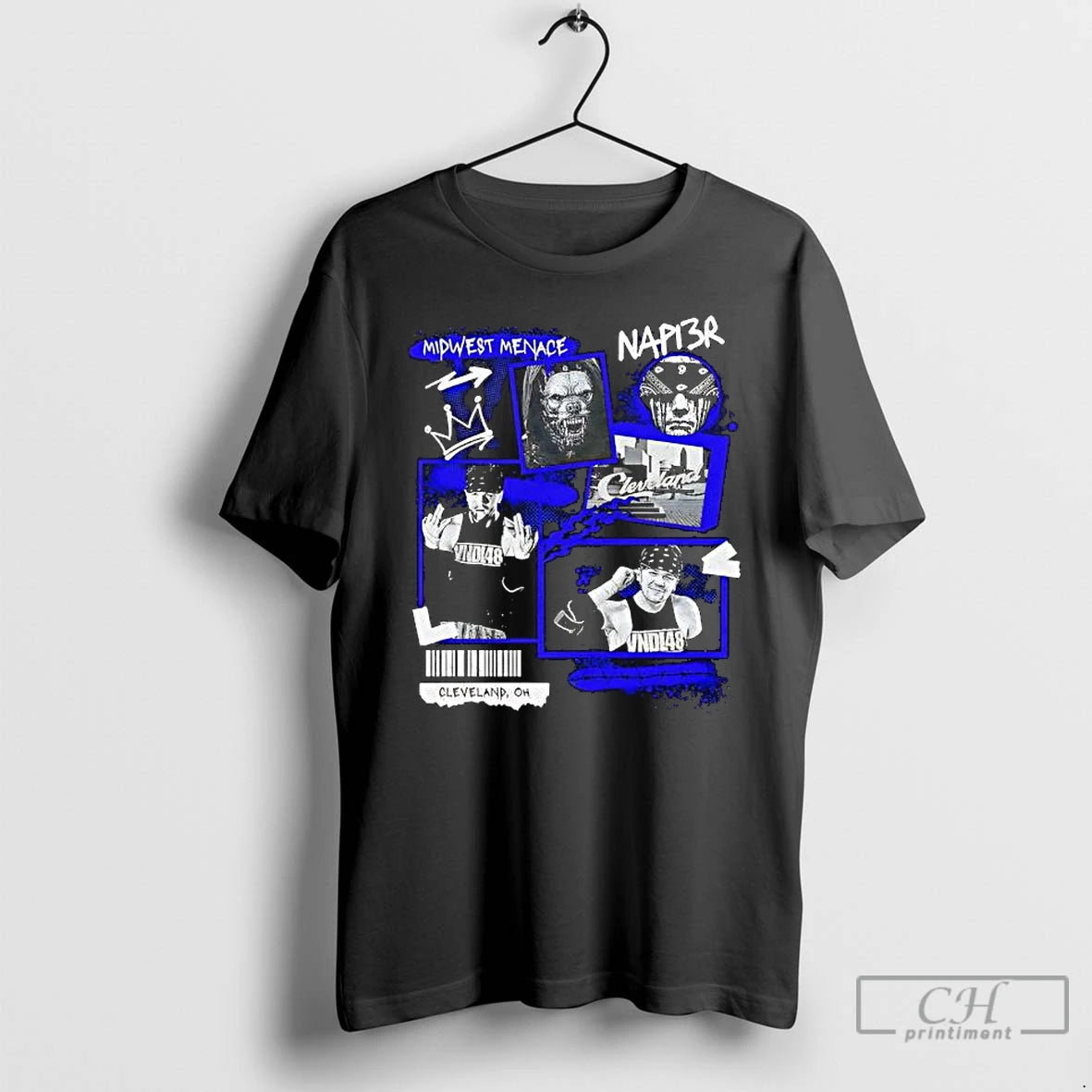 Classic Midwest Menace Napi3r Cleveland Oh Graphic T-Shirts, Hoodie, Sweatshirt | PopFlextees.com