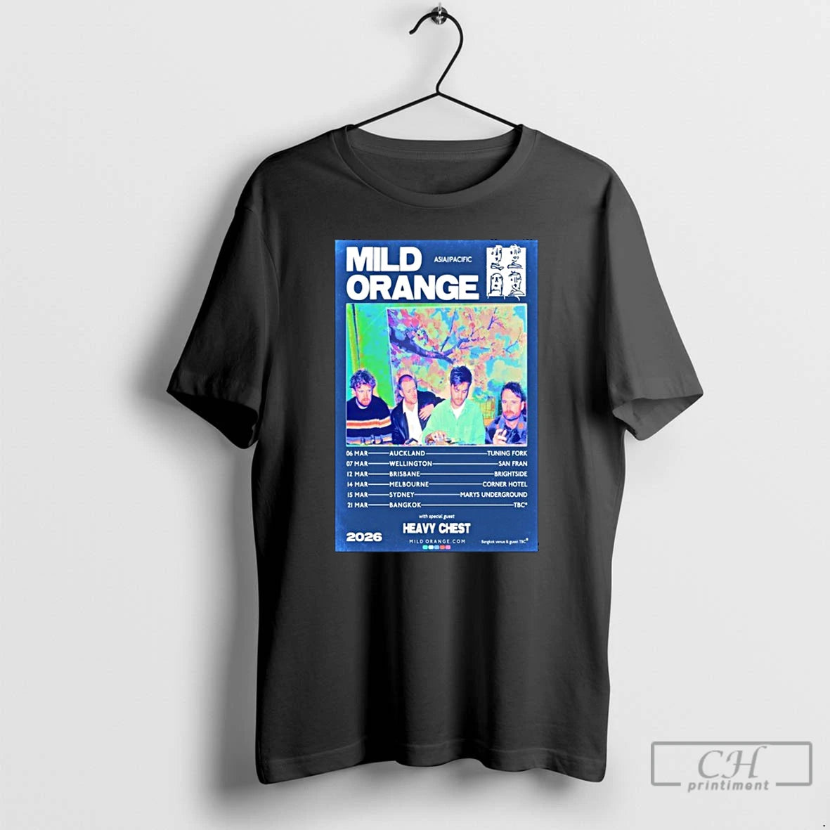 Classic Mild Orange Tour March 2026 Heavy Chest T-Shirts, Hoodie, Sweatshirt | PopFlextees.com