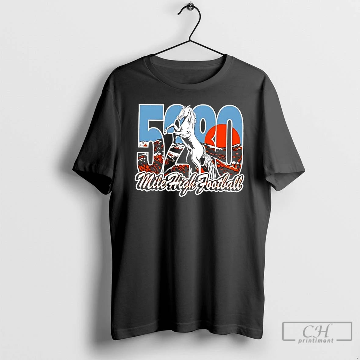 Classic Mile High Football 5280 Horse T-Shirts, Hoodie, Sweatshirt | PopFlextees.com