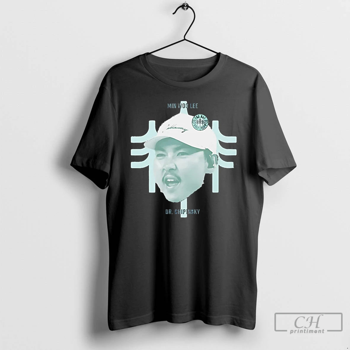 Classic Min Woo Lee The Bay Golf Club Portrait T-Shirts, Hoodie, Sweatshirt | PopFlextees.com