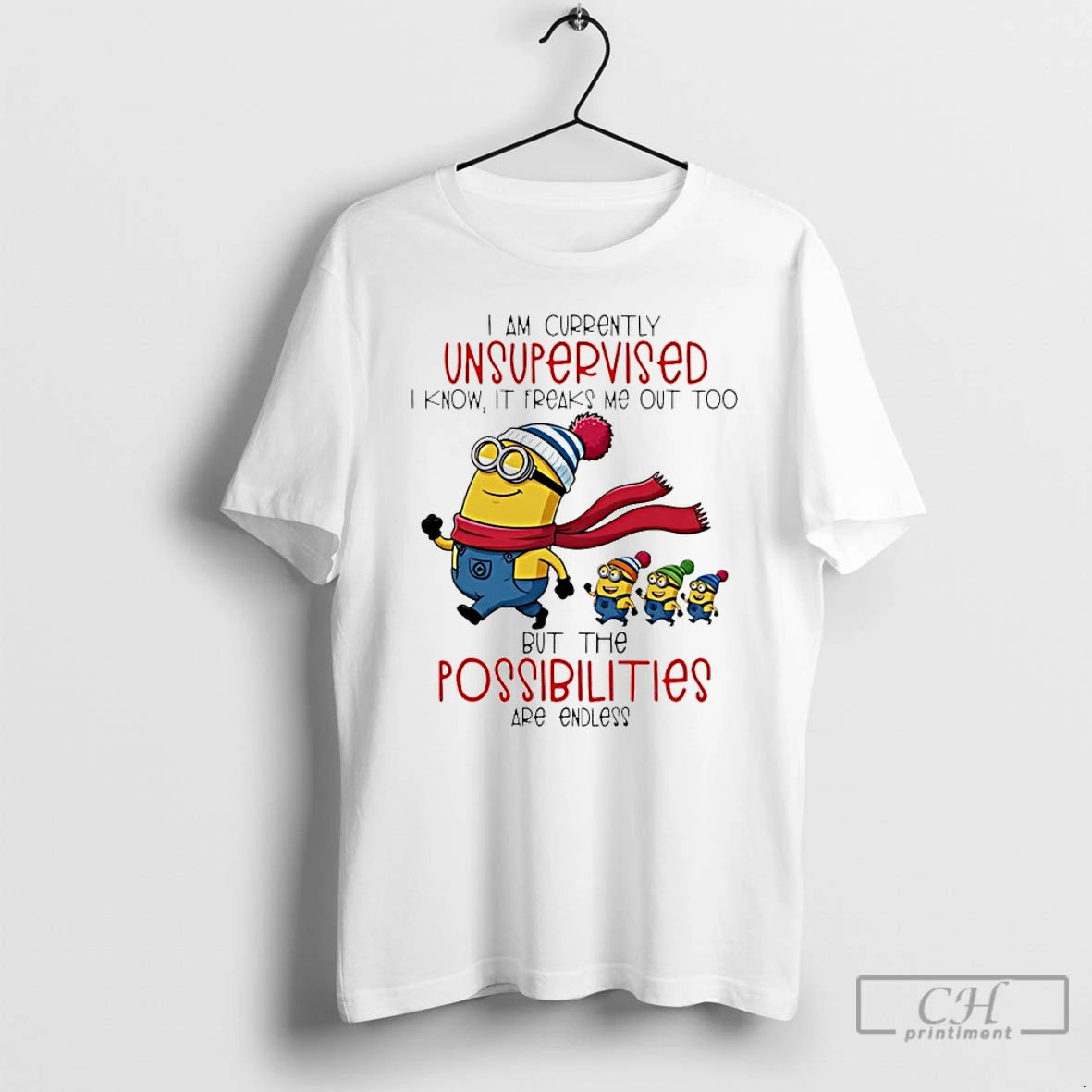 Classic Minion I Am Currently Unsupervised I Know It Freaks Me Out Too But The T-Shirts, Hoodie, Sweatshirt | PopFlextees.com