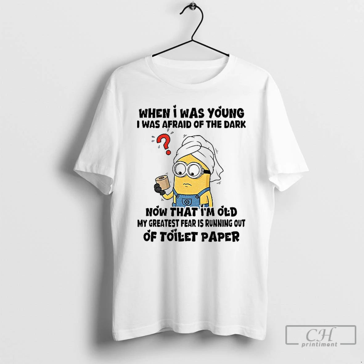 Classic Minion When I Was Young I Was Afraid Of The Dark Now That Im T-Shirts, Hoodie, Sweatshirt | PopFlextees.com