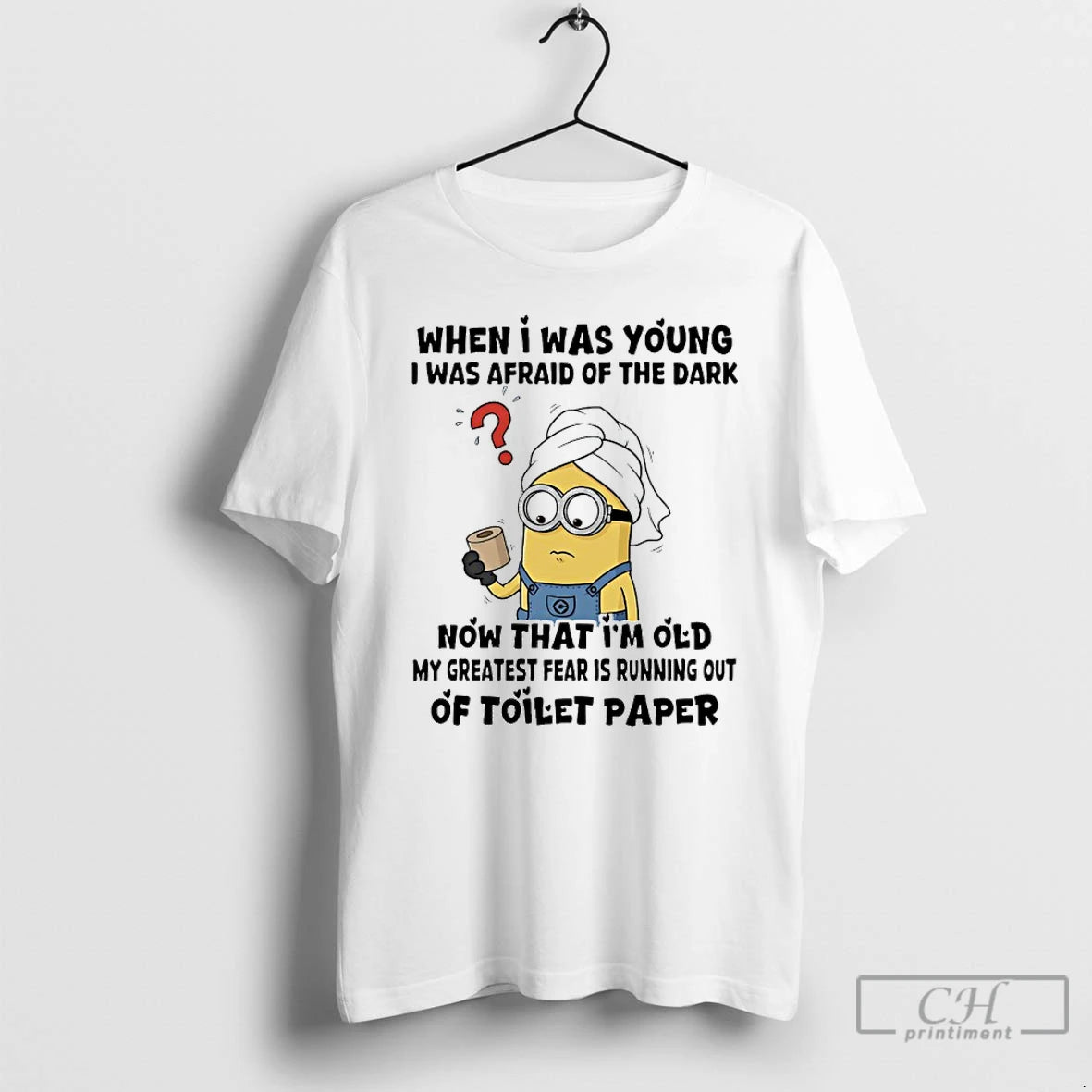 Classic Minions When I Was Young I Was Afraid Of The Dark Now That Im T-Shirts, Hoodie, Sweatshirt | PopFlextees.com