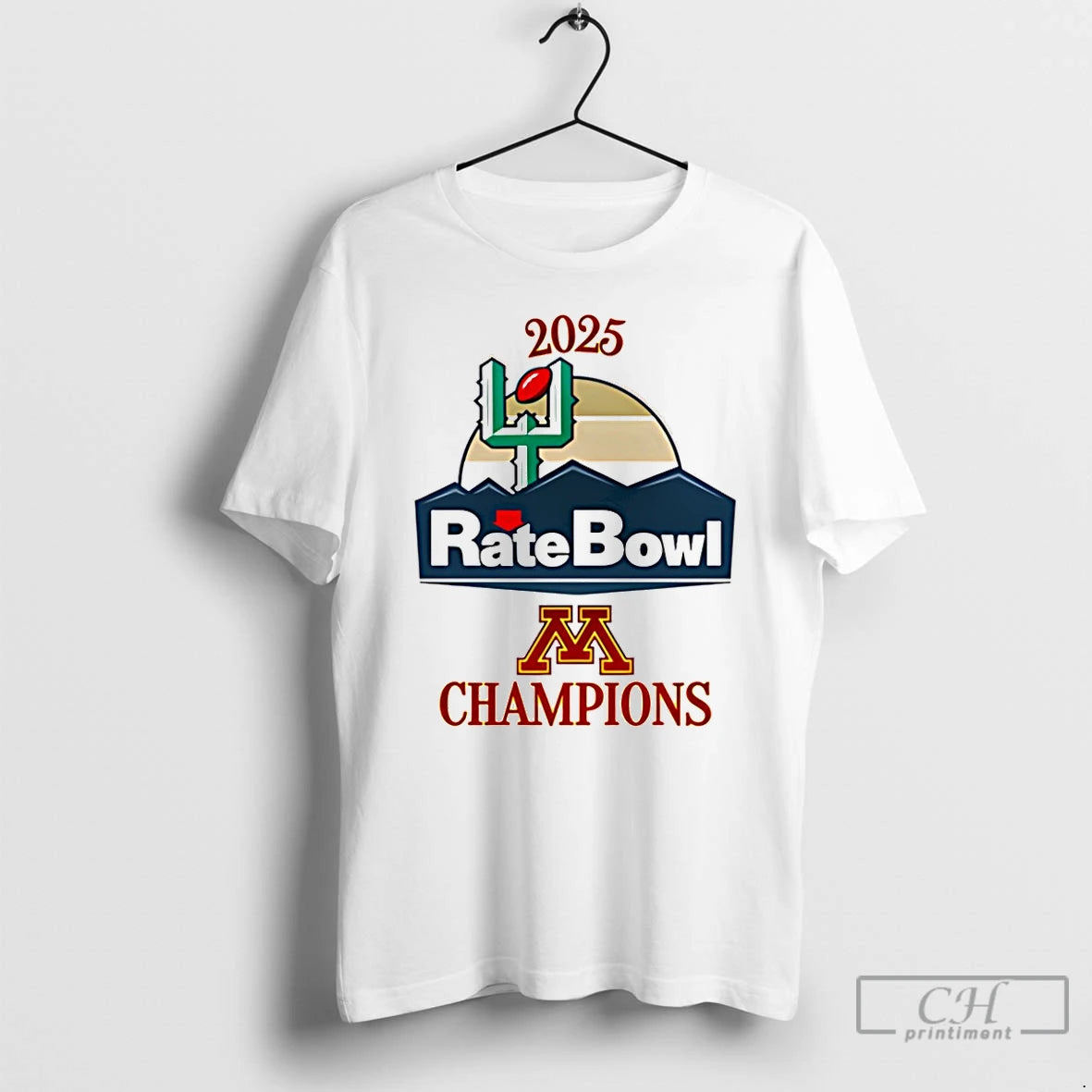 Classic Minnesota Golden Gophers Football 2025 Rate Bowl Champions T-Shirts, Hoodie, Sweatshirt | PopFlextees.com
