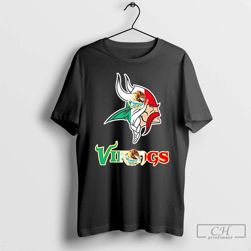Classic Minnesota Vikings Football X Mexican Flag T-Shirts, Hoodie, Sweatshirt | PopFlextees.com