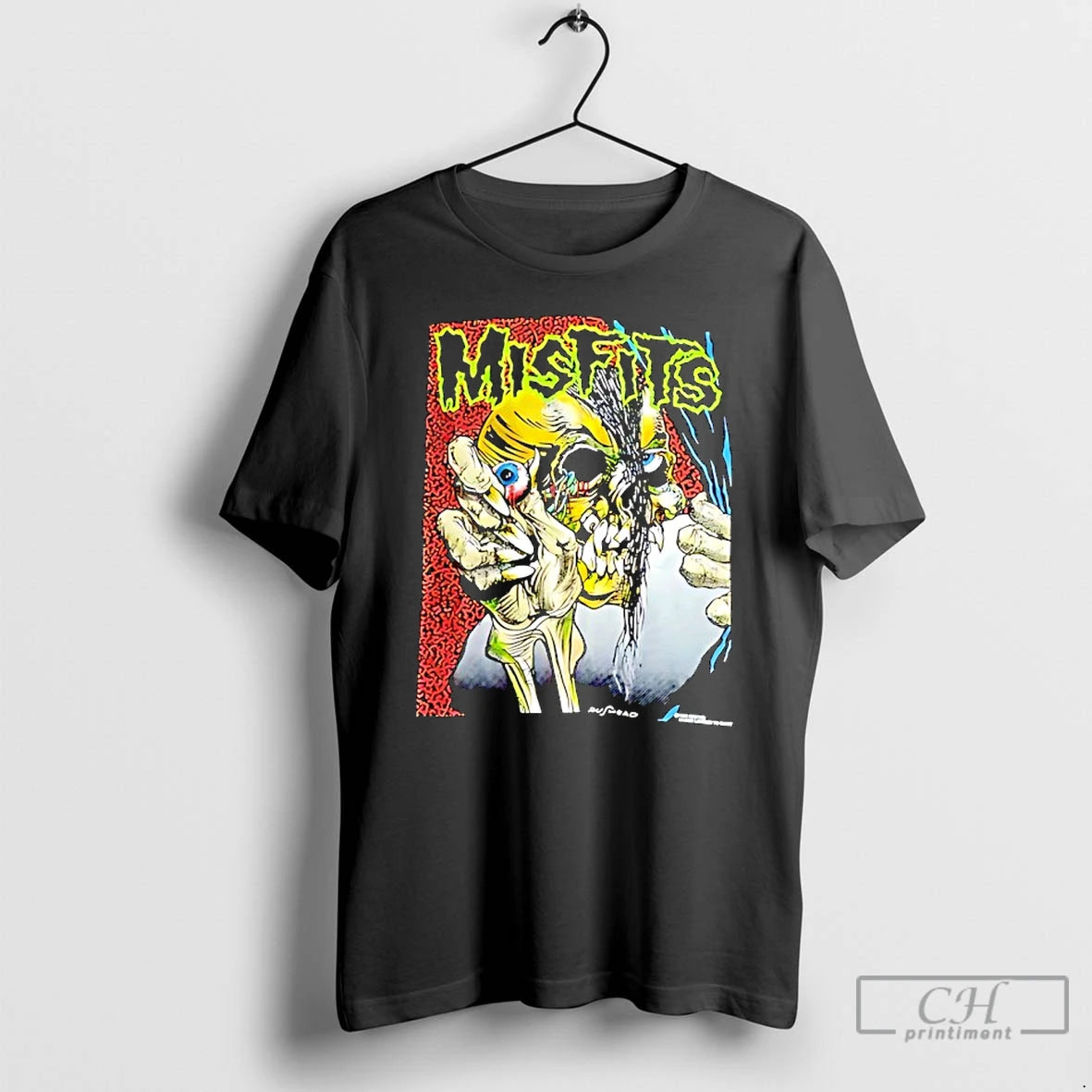 Classic Misfits Pushead Schroeder Skull Eyeball Graphic T-Shirts, Hoodie, Sweatshirt | PopFlextees.com