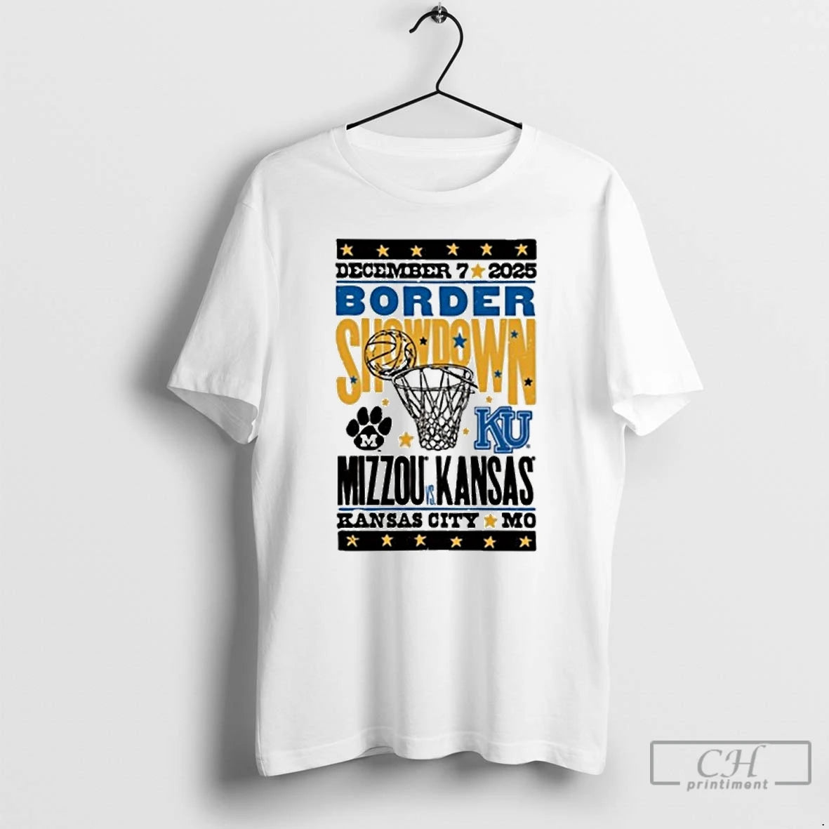 Classic Mizzou Vs Kansas Basketball Border Showdown December 7 2025 T-Shirts, Hoodie, Sweatshirt | PopFlextees.com