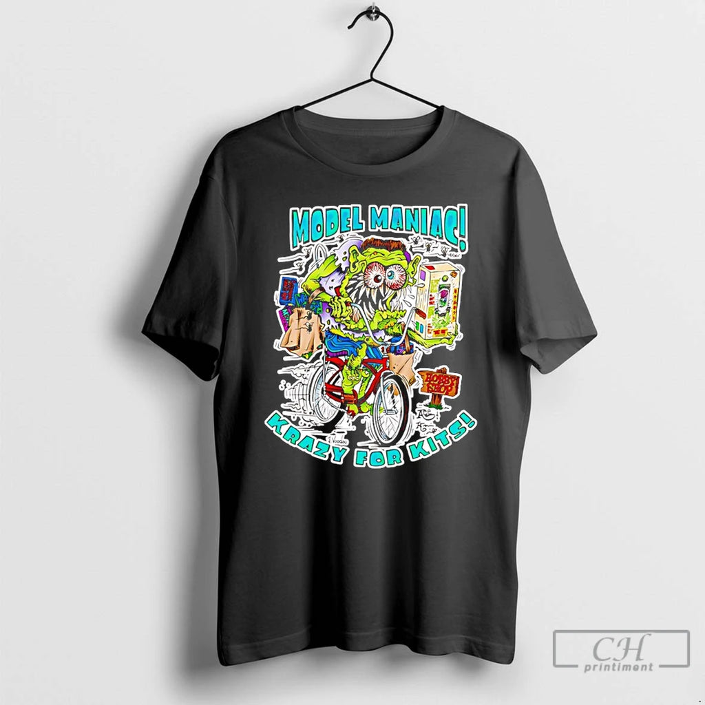 Classic Model Maniac Krazy For Kits Zombie Goat Cartoon T-Shirts, Hoodie, Sweatshirt | PopFlextees.com