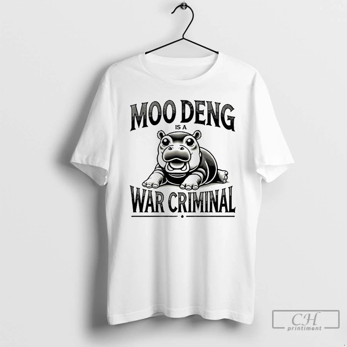 Classic Moo Deng Is A War Criminal T-Shirts, Hoodie, Sweatshirt | PopFlextees.com
