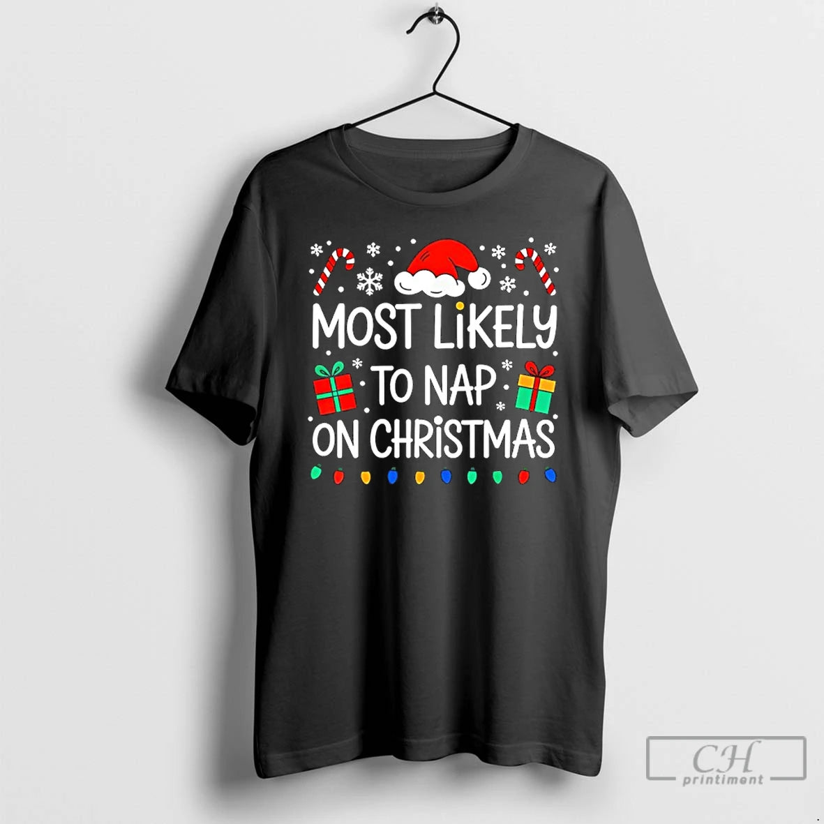 Classic Most Likely To Nap On Christmas T-Shirts, Hoodie, Sweatshirt | PopFlextees.com