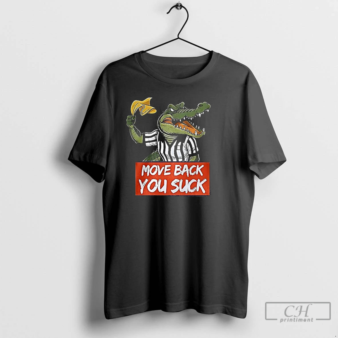 Classic Move Back You Suck Gator Yellow Flag T-Shirts, Hoodie, Sweatshirt | PopFlextees.com